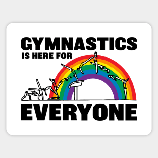 Gymnastics Is Here For Everyone Sticker